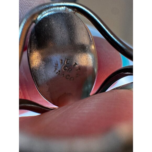 Vintage Sterling Silver Red Jasper Oval Statement Ring Size 5.5 Taxco Mexico - Picture 11 of 11